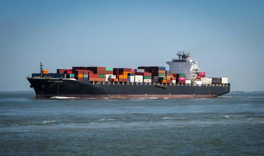 rail-sea intermodal container vessel shipping from China to Europe