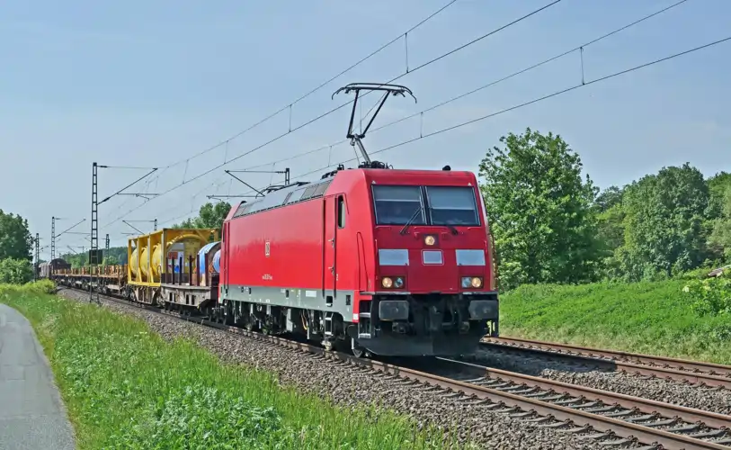 China-Russia and Central Asia freight train service on rail tracks