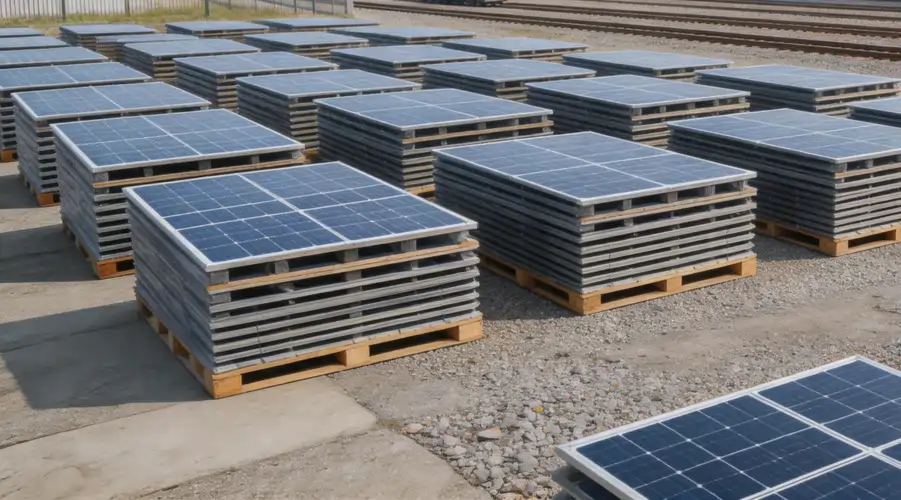 new energy and industrial goods transport including photovoltaic solar panels
